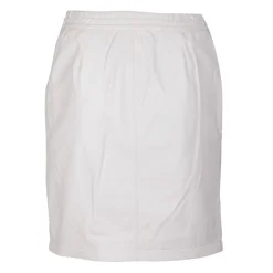 Jupe en cuir celia blanche Femme OAKWOOD