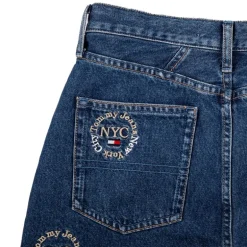 Jupe en jean avec broderie en coton Femme TOMMY HILFIGER