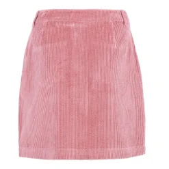 Jupe en velours rose à boutons poche devant Femme DEELUXE 74