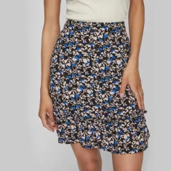 Jupe fluide courte imprimée floral Femme VILA