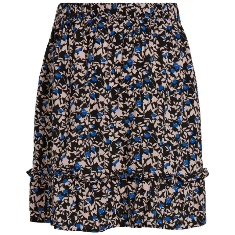 Jupe fluide courte imprimée floral Femme VILA
