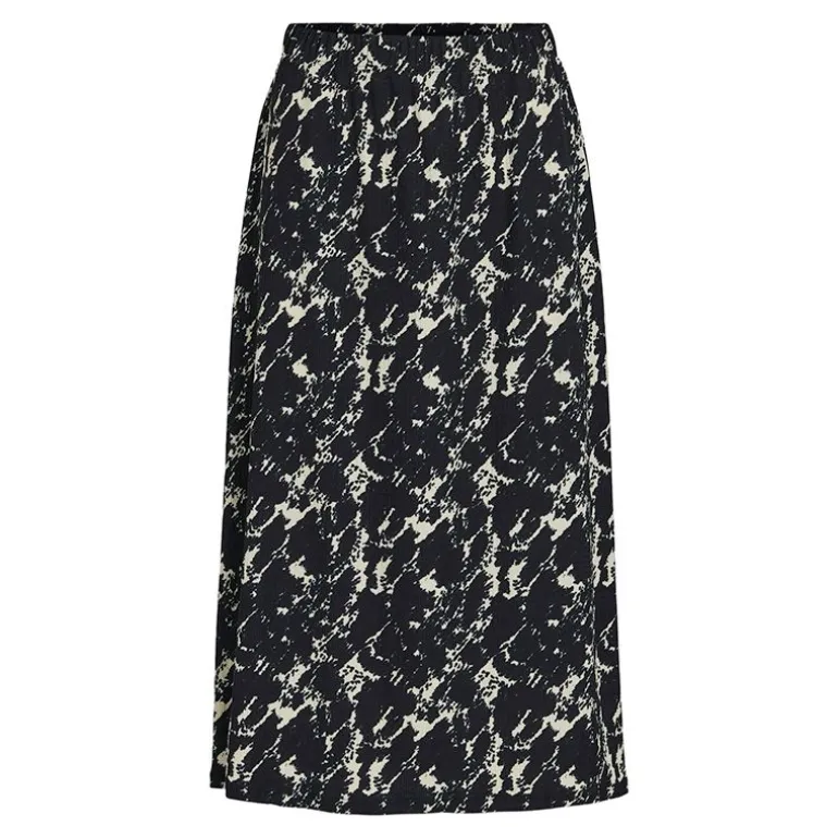 Jupe longue bleue imprimée Femme VILA