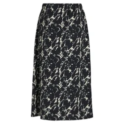 Jupe longue bleue imprimée Femme VILA