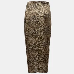 Jupe longue drapée imprimé léopard Femme IMPERIAL