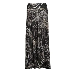Jupe longue fluide vava imprimé graphique Femme HOLLY AND JOEY