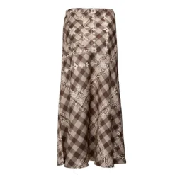 Jupe longue regular vava à carreaux Femme HOLLY AND JOEY