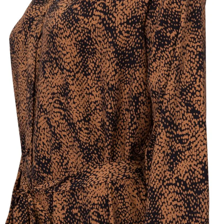 Jupe yelena imprimée fleur noir et rouge Femme DEELUXE 74