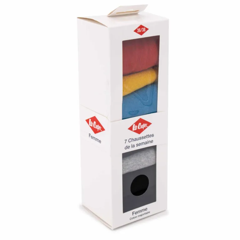 Lot 7 paire de chaussettes Corane Femme LEE COOPER