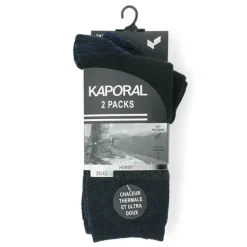 Lot 2 paires chaussettes ultra doux Homme KAPORAL