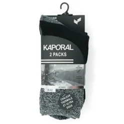 Lot 2 paires chaussettes ultra doux Homme KAPORAL