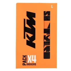 Lot de 4 boxers 100% coton Homme KTM