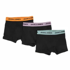 Lot de 3 boxers bande élastique logo coton stretch Enfant JACK & JONES