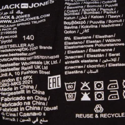 Lot de 3 boxers bande élastique logo coton stretch Enfant JACK & JONES