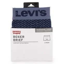 Lot de 2 boxers coton bio à motifs graphique stretch Homme LEVI'S
