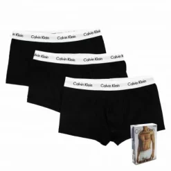 Lot de 3 boxers coton doux bicolores Homme CALVIN KLEIN