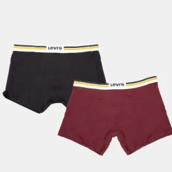 Lot de 2 boxers coton élastique avec liseré coloré Homme LEVI'S