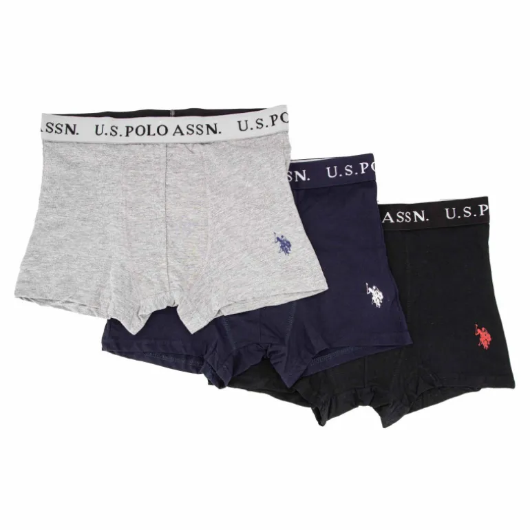 lot de 3 boxers en coton stretch Homme US POLO