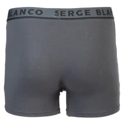 Lot de 2 boxers gris imprimé fleurs et uni Homme SERGE BLANCO