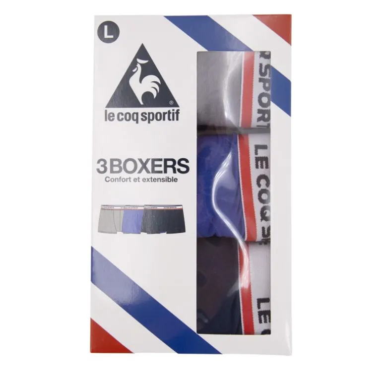 Lot de 3 boxers noirs Homme LE COQ SPORTIF