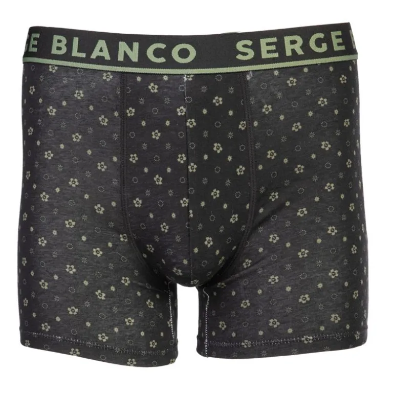 Lot de 2 boxers nuances de kaki coton Homme SERGE BLANCO