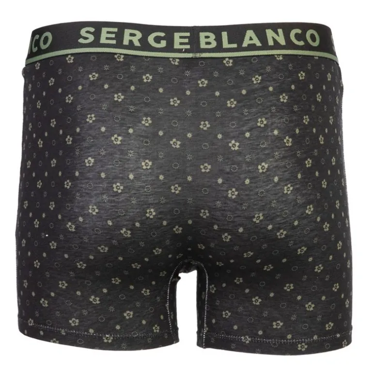 Lot de 2 boxers nuances de kaki coton Homme SERGE BLANCO