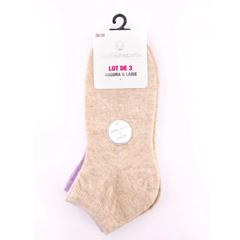 Lot de 3 chaussettes simona Femme LULU CASTAGNETTE
