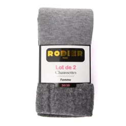 Lot de 2 chaussettes unies Femme RODIER