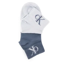 Lot de 2 paires de chaussettes avec élastique aux cheville Femme CALVIN KLEIN