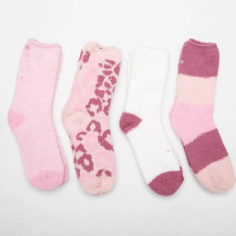 Lot de 4 paires de chaussettes chausson zarina Femme LULU CASTAGNETTE
