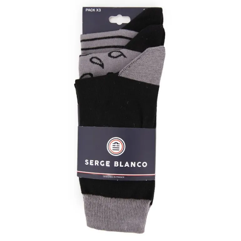 Lot de 3 paires de chaussettes Homme SERGE BLANCO