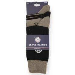 Lot de 3 paires de chaussettes Homme SERGE BLANCO