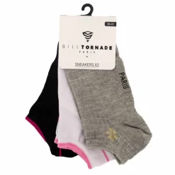Lot de 3 paires de chaussettes fantaisies t36/41 11088 Femme BILL TORNADE