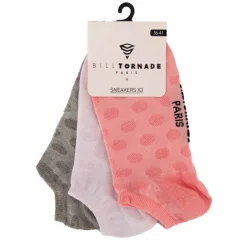 Lot de 3 paires de chaussettes fantaisies t36/41 11088 Femme BILL TORNADE