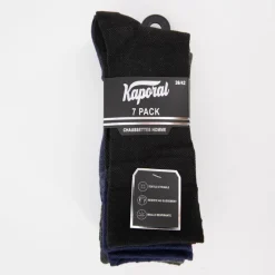 Lot de 7 paires de chaussettes tissees jeriel Homme KAPORAL