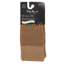 Lot de 3 paires de collants mi-bas 15d élasthanne Femme LITTLE MARCEL
