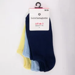 Lot de 3 paires de socquettes lalita Femme LULU CASTAGNETTE
