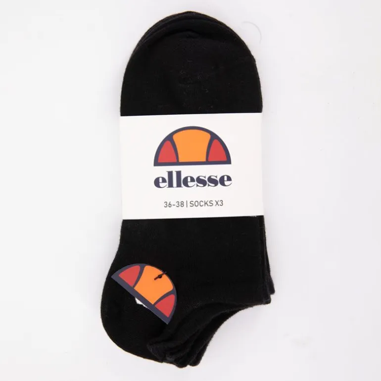 Lot de 3 paires de socquettes unies coton Femme ELLESSE