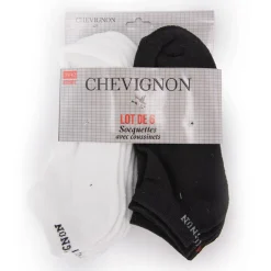 Lot de 6 socquettes en coton Taille 39-46 CHEVIGNON