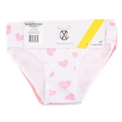 Lot de culottes x 3 imprimé coeurs coton doux Enfant CXL BY CHRISTIAN LACROIX