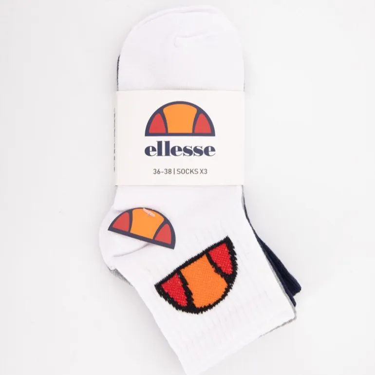 Lots de 3 couleurs de chaussettes avec logo tissé Femme ELLESSE