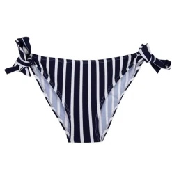 Maillot de bain 2 pièces bleu rayure une épaule Femme HAUTE PRESSION