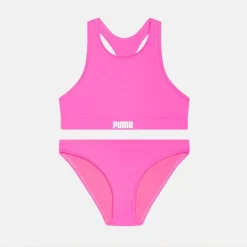 Maillot de bain 2 pièces couleur rose fluo Enfant PUMA