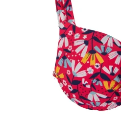 Maillot de bain 2 pièces grande taille rouge fleuri Femme HAUTE PRESSION