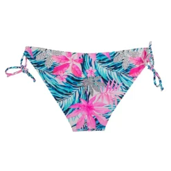 Maillot de bain 2 pièces tropical rose et bleu Femme HAUTE PRESSION