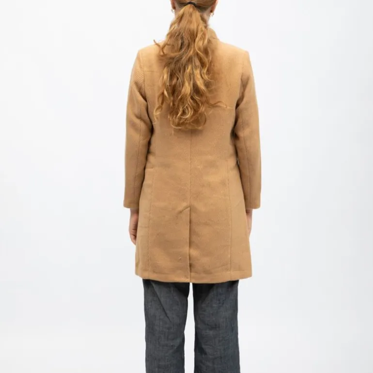 Manteau droit camel tanya col à revers Femme DEELUXE 74