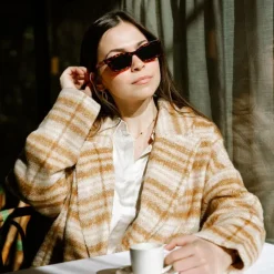 Manteau erman beige Femme LA PETITE ETOILE