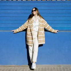 Manteau erman beige Femme LA PETITE ETOILE