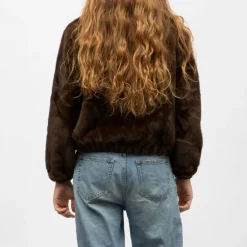 Manteau fourrure coffee h25bina f Femme GOLD AND SILVER