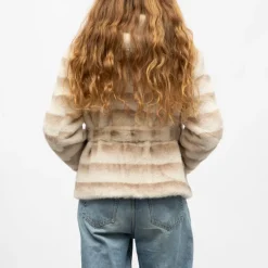 Manteau fourrure white h25bonbo Femme GOLD AND SILVER