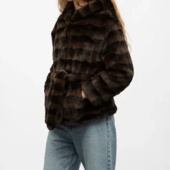 Manteau fourrure white h25bonbo Femme GOLD AND SILVER